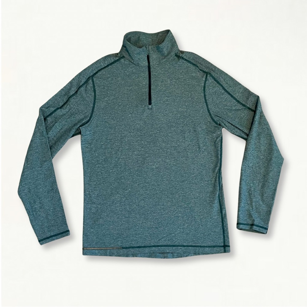 Lululemon Surge Warm 1/2 Zip Silver Heathered Defender Size M/L - Picture 12 of 16